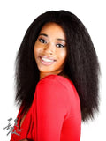 LUCY HUMAN, LACE FRONT, NATURAL WAVE. HAND MADE. 12