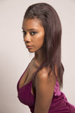 IRIS HUMAN, LACE FRONTAL, WET & WAVE, HAND MADE. 14"